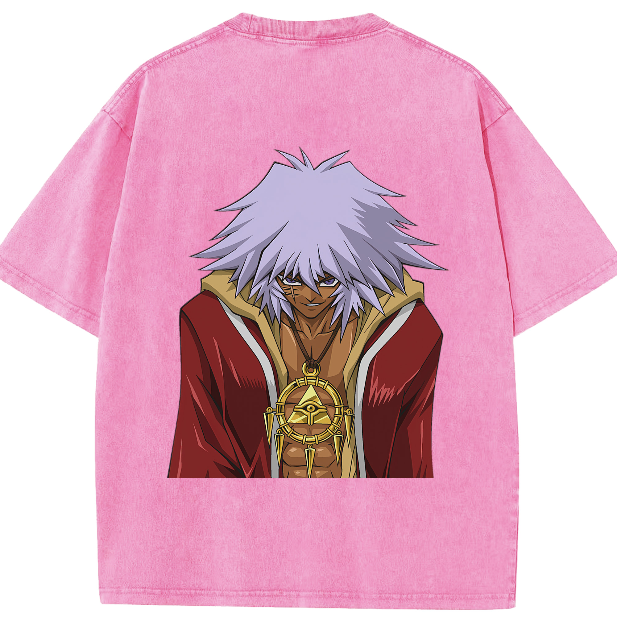 （画像用） 遊☆戯☆王 Yu-Gi-Oh! 綿100% ヴィンテージ風 半袖Tシャツ（背面プリント）